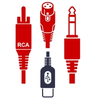 USB-C - Audio XLR, Jack, Rca, Chinch